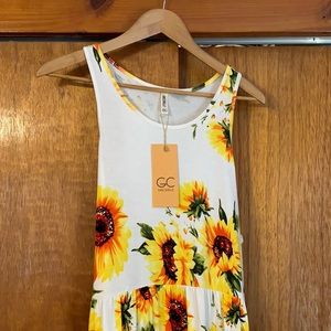 Women’s razor back Sunflower Dress